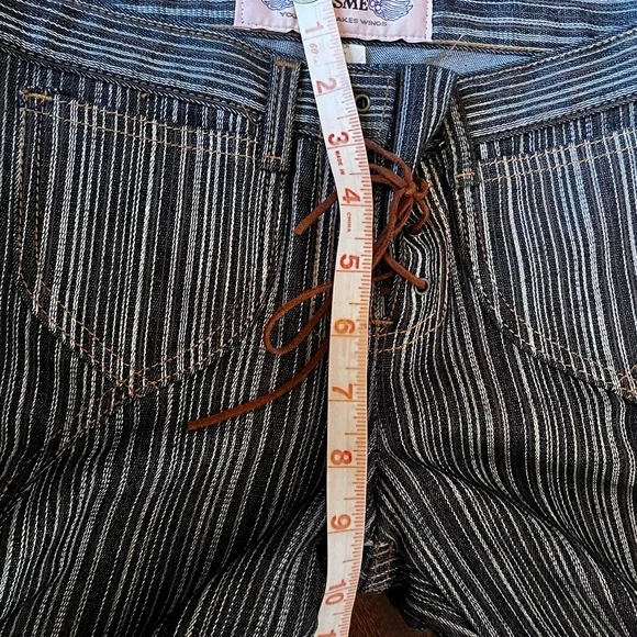 Vintage Y2K Miss Me Flare Wide Lace Up Jeans Pants - Picture 5 of 9